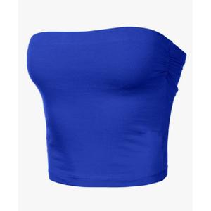 Women's Strapless TubeTop. Color Royal Blue, Size XS