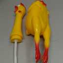 22 Inch Crazy Huge Rubber Chicken,Yellow Squeeze Chicken Toys,Squeaky Chicken Dog Toys,Squawking Prank Novelty Gag Gift