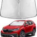 EcoNour Windshield Sunshade Compatible for Honda CRV 2017-2020 2021 2022, Sun Visor for Front Windshield & Window Sun Shade Cover, UV Heat Blocker & Protector, Car Accessories