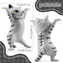 4 x Cute Toys Cat Figurines Funny Gift for Kids Kawaii Cat Toys Work on Balance Ideal for Birthday, Christmas Stocking Stuffers Animal Figures for Party Play, Collectibles, Room Dcor (5 Pcs)