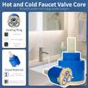 N35DW Faucet Cartridge,Suitable for Kraus and Pfist Single Handle Faucet,Replaces Glacier Bay OEM models 169-640, 704-612 & 704-615,CUPC/NSF/IAPMO Certification,Used for Bathroom and Kitchen Faucet