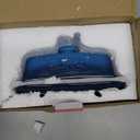 Large Porcelain Butter Dish with Lid, Candiicap Classic Color Changing Butter Keeper for Countertop, Large Butter Holder for Butter Storage, Dishwasher Safe (Navy Blue)