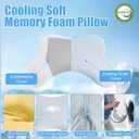 Side Sleeper Pillow with Arm Hole, Ergonomic Memory Foam Cervical Pillow for Neck and Shoulder Pain Relief 2PCS Pillowcase, Ergonomic Knee, Leg, Arm Pillow for Adults (Large)