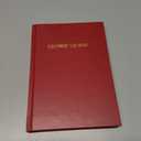 BookFactory Equipment Log Book - 168 Pages 5'' x 7'' Red Cover Section Sewn Hardbound (Made in USA) (Red Imitation Leather)