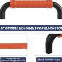 Griddle Lid Handle Replacement for Blackstone, 11.5" Grill Lid Handle with 10.5" Hole Center Distance, Compatible with Blackstone 17" 22" 28" 36" Griddles, Adventure Ready On The Go Original Culinary