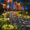Springwind 8 Pack Solar Lights Outdoor Waterproof Garden Lights with Warm LED Light Landscape Lighting for Yard Patio Lawn Walkway Driveway