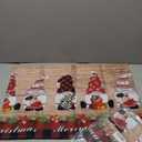 Litter Star Christmas Gnome Window Valance Rod Pocket Valanses for Kitchen Bedroom Window Merry Xmas Hat Valances Short Curtain Bathroom Treatment Drapes Rustic Wood Plank 2 Pack