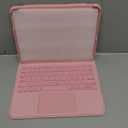ESR iPad 11th(A16, 2025)/10th Gen Case with Keyboard, Keyboard Case with Trackpad, Magnetic Detachable Keyboard with Backlit Keys, Fully Adjustable Portrait/Landscape Stand, Ascend Series, Pink