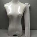 SHAREWIN Female Mannequin Torso Women Dress Forms for Sewing Manicanequin Body High Stability Gold Metal Stand for Clothing Dress Jewelry Display Adjustable Height 50-70 Thin Body