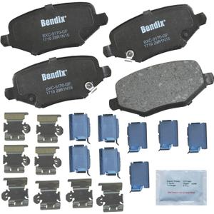 Bendix Priority1 CFC1719 Ceramic Rear Brake Pads for Chrysler Town & Country 2016-2012, Dodge Grand Caravan 2016-2012, Journey 2013, Ram C/V 2015-2012, Volkswagen Routan 2014