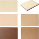 50 Sheets 4x6 Colored Cardstock Paper 5 Colors Blank Flash Cards, 250 GSM Heavy Card Stock for DIY Art Projects, Cards (Brown)