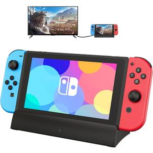 TV Docking Station for Switch-4K 1080P HDMI Output/USB-C Port/USB 3.0 Port,Replacement for Official Switch Dock(Only Dock)