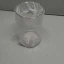 Guluto Clear Flower Vase, Non-breakable Vases, 5" W x 8" H, Acrylic Vase, Aesthetic Room Decor Cylindrical Modern Flower Vases for Table Centerpiece, Home Decor, Women Floral Arrangement Gift