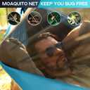 Camping Hammock Mosquito Net,Double & Single Portable Hammocks Hammocks with 2 Tree Straps,Hammock Tent for Travel Camping,Camping Accessories for Indoor Outdoor Hiking Backpacking Backyard Beach