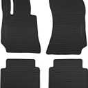 Car Floor Mats for Mercedes Benz E Class/E63 AMG/E63 AMG S(W212) 2010-2016 Full Black Rubber Floor Liners All Weather Season Protection Heavy Duty Odorless