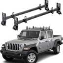 Roof Ladder Rack Fit for Jeep Wrangler 2007-2024 JK JL Gladiator JT, 2/4 Door Hardtop, Rain Gutter Mount