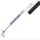 [3-in-1] Extendable Ice Scraper and Snow Brush for Car Windshield, Upgraded 360 Pivoting Brush Head with Comfortable Foam Grip - Detachable Snow Removal Tool for Truck, SUV, and Vehicle Windows