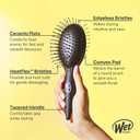 Wet Brush Easy Blowout Detangling Hair Brush, Black, Edgeless HeatFlex Bristles for Blow Dry, Ergonomic Soft-Touch Handle, Maximum Volume, Ceramic Coating Pad Smooths & Straightens (Pack of 2)