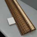 UNISHADES Cordless Bamboo Roman Shades for Windows, Blinds Size (31.5" W 64" H) Colour (Highfield Teak)
