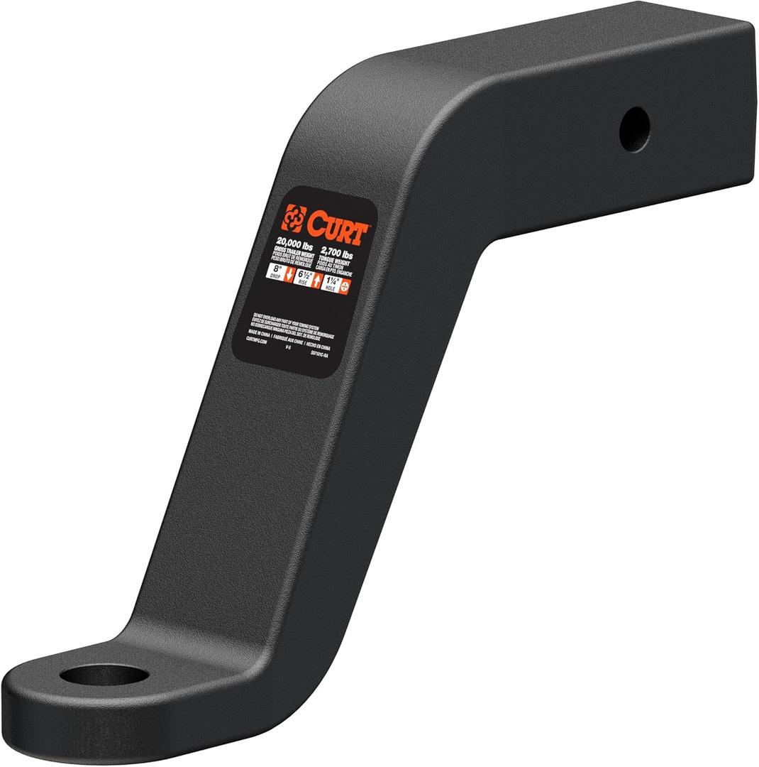 Commercial Duty Forged Ball Mount (2-1/2" Shank, 20,000 lbs., 8" Drop)