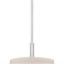 Livex Lighting 52137-91 Transitional Four Light Pendant from Meridian Collection in Pwt, Nckl, B/S, Slvr. Finish, Brushed Nickel, 18"L x 18"W x 52"H