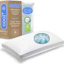 Coop Home Goods Cool+ Adjustable Pillow, Queen Size Plus Shaped Memory Foam Pillows with Cooling Gel, Back, Stomach or Side Sleeper, Neck Support for Sleeping, CertiPUR-US/GREENGUARD Gold (Standard)