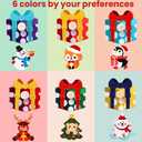 DIYDEC Christmas Wooden Pegged Puzzles 6pcs Christmas Animals Matching Gifts Box Puzzles Xmas Montessori Toys for Toddlers Kids Xmas Stocking Stuffers Toys Party Favors