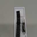 Moran Stainless Steel Watch Band Quick Release Replacement Metal Strap 20mm 22mm for Men Women (Black+Folding Clasp)