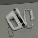 Cuisinart Power Advantage PLUS 9-Speed Hand Mixer, 220W-Motor Hand Blender Electric Mixer with 9 Speed Settings, Extra-Long Dishwasher-Safe Beaters, 3 Low Mixing Speeds, Storage Case, HM-90S, White Missing Parts.