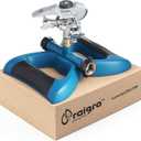 Lawn Sprinkler with Metal Head - 360 Degree Pulsating Garden Water Sprinkler for Lawn - Waters up to 85 feet in Diameter, Adjustable Spraying Area and Distance