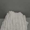 Bedsure GentleSoft White Throw Blanket for Couch - Cozy Soft Blankets for Women, Cute Small Fleece Throws for Girls, House Bedroom Decor Aesthetic Gift for Women, Off White, 50x70 Inches