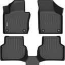 HAFIDI Floor Mats Fit for 2012-2018 Volkswagen JettaNot for SportWagen 2012-2014 All Weather Protection TPE Car Floor Liners, Fits 1st & 2nd Row Full Set VW Jetta Custom Accessories, Black