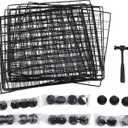 Detachable Metal Dog Fence with 12 Panels, Portable Small Pet Exercise Pen for Indoor and Outdoor Use, Accommodates Cats, Small Dogs, Rabbits