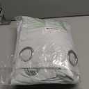 NICETOWN Room Divider Curtain, Sliding Door Curtain, Wide Width Thermal Drapes, Absorb Noise, Room Darkening, Vertical Blinds for Patio Door (Greyish White, Width 100 inches, Length 95 inches)