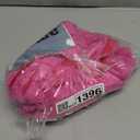 ZLINA Set of 2 Hot Pink Faux Fur Decorative Throw Pillow Covers Fluffy Striped Pillowcase Cushion Covers 18 x 18 Inch Decor Sofa Couch Bedroom