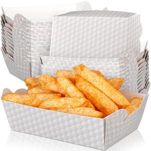 Marsui 60 Pack Sport Ball Food Trays Softball Basketball Ice Hockey Golf Disposable Paper Food Boats Holder Paper Trays for Sport Balls Birthday Decorations Game Family Dinner Favors(Golf Ball)