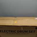 MOSEN Electric Drum Set with 4 Quiet Mesh Drum Pads, Cymbals, Sticks, Headphones, USB MIDI, Kick Pedal, 195+ Sounds and 25 Drum Kits for Beginner MED-X3