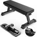 Flat Weight Bench for Your Home Gym  Heavy Duty Workout Bench for Bench Press and Strength Training Exercise  Compact Weight Benches Designed for Home Use (Foldable)