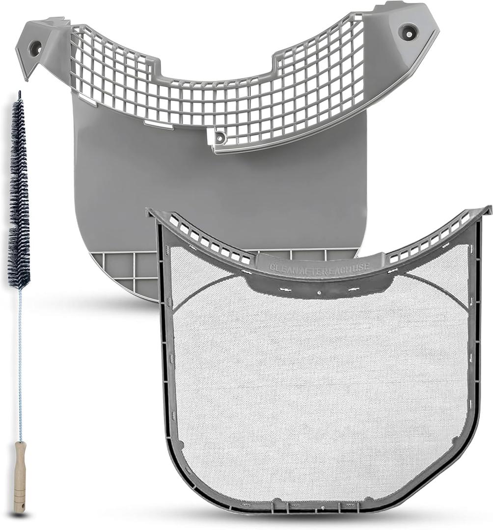 DLEX3370W DLEX3370V DLEX3370W DLEX3470W DLEX3550W DLEX3570W DLEX3875W Dryer Lint Filter Screen Trap For LG Dryer DLGX3701W DLGX4271W DLGX4071W DLGX3371V DLGX3361V DLGX3361W & Housing Guide Cover