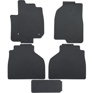Custom-fit for 2019-2025 Chevrolet Silverado 1500/GMC Sierra 1500 & 2020-2025 Chevy Silverado/GMC Sierra 2500HD/3500HD Crew Cab Premium All-Weather Rubber Floor Mats and Liners