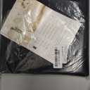 Rectangle Tablecloth Waterproof 60x84 inch Linen Textured Table Cloth Stain and Wrinkle Resistant Washable, Decorative Fabric Table Cover for Dining, Party and Camping, Black