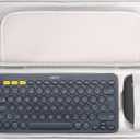 Mchoi Hard Case Fits for Logitech Pebble 2 Combo K380 K380s Wireless Keyboard and Pebble Mouse Combo, with Mesh Pocket for UBS Cable and Accessories, Case Only