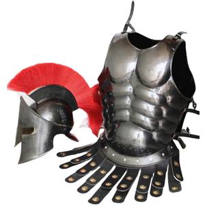 Thor Instruments Mediaval 300 Movie Spartan Armor, Kingf Leonidas Helmet Replica Muscle jacket Rustic Vintage Home Decor Gifts