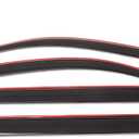 AVS Auto Ventshade [AVS] in-Channel Ventvisor/Window Deflectors | Fits 2015-2024 Ford F-150, 2017-2024 Ford F-150 Raptor SuperCrew, 4 pcs. | Smoke - 194975