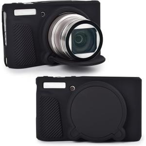 Rieibi SX740 Camera Case,Silicone Case for Canon powershot SX740/SX730 Camera,Silicone Protective Cover Compatible with Canon SX730/SX740 HS Digital Camera - Black