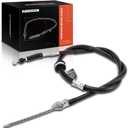 A-Premium Rear Driver Side Parking Brake Cable Assembly Compatible with Toyota Models: RAV4 1996-2005