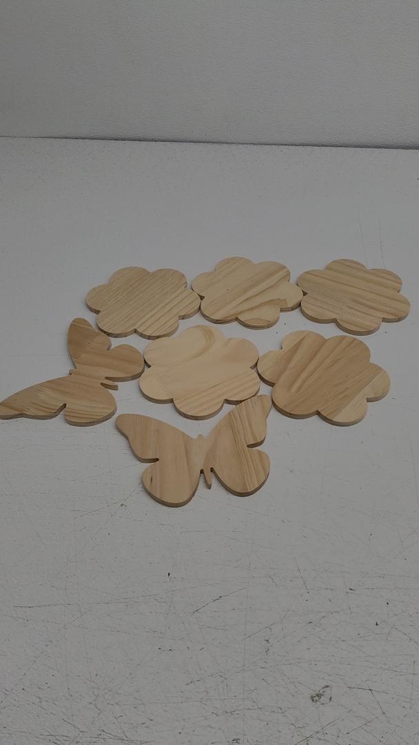 Wood Decor Set Of 7 Pcs