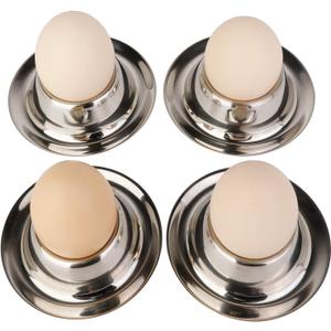 Stainless Steel Egg Cup Holder Set for Soft Boiled Egg Holder Tableware Kitchen Tools