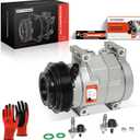 A-Premium Air Conditioner AC Compressor with Clutch Compatible with Jeep Grand Cherokee 2011-2016 & Dodge Charger 2011-2013, Durango 2011-2015, Challenger 2011-2014 & Chrysler 300 2011-2013, 3.0L 3.6L