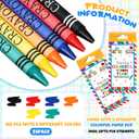 Watersay 28 Packs 6 Colors Crayons Bulk Back to School Crayons Bright Color Individual Packs Assorted Colors Art Set for School Supplies